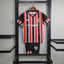 Conjunto Infantil São Paulo II 24/25 - Vermelho, Branco e Preto