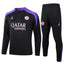 Conjunto Agasalho Treino PSG 24/25 - Preto e Roxo