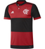 Camisa Flamengo Home 17/18 s/n° Torcedor Adidas Masculina - Vermelha e Preta