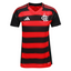 Camisa Flamengo Feminina I 25/26 - Vermelha e Preta